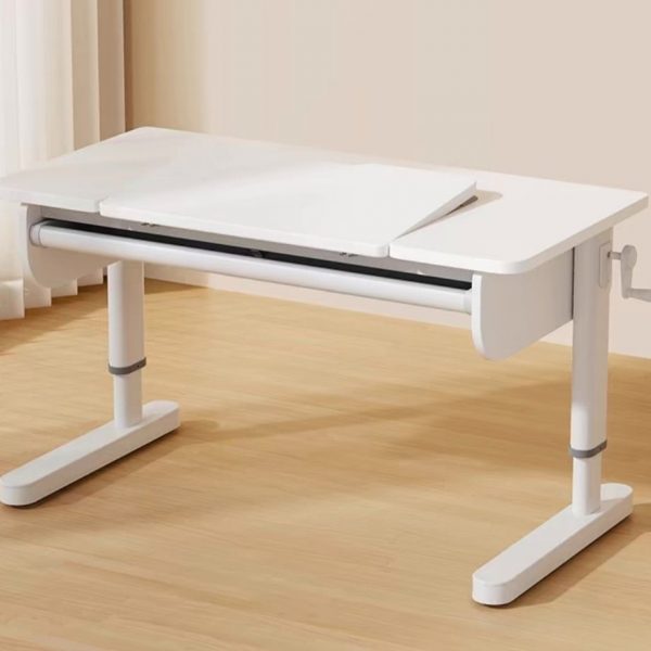 "Adaptable Height Metal Chalk Adjustable Children's Desk with Locker, Compartment, and Ergonomic Design"