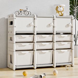 "Standard Kids Bookshelf with 3 Shelves, Vertical/Horizontal Orientation, Synthetic Material, Unfixed, Scratch-defiant"