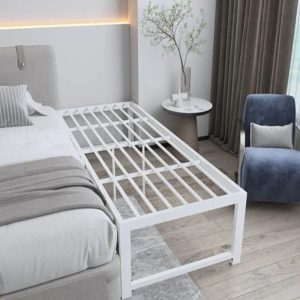 "Chic Black/White Trendy Metal Standard Children Bed - Gender Neutral"